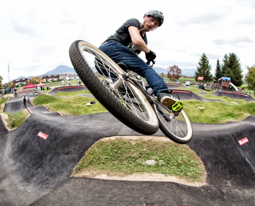 Professional pump track example